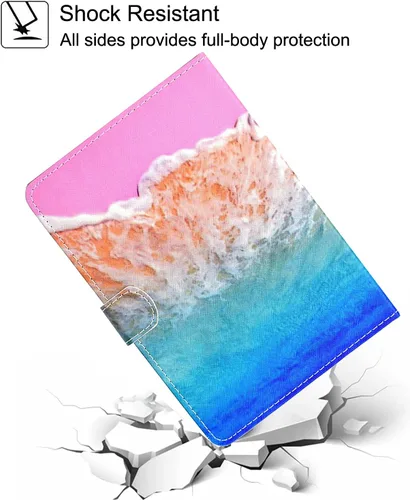 Vista 7 de NewShine - Funda universal para tablet de 7.9 a 8.5 pulgadas, funda de piel sintética para iPad mini 1/2/3/4, Galaxy Tab 3/4/Note 8.0, Amazon Kindle