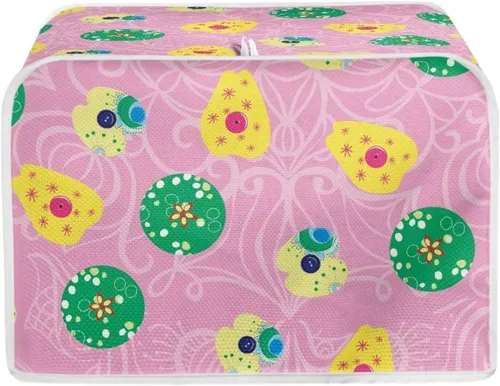 Vista 44 de chaqlin Cubierta para tostadora con estampado de chocolate, 2 rebanadas, resistente a las manchas, cubierta para horno de pan de diseño divertido