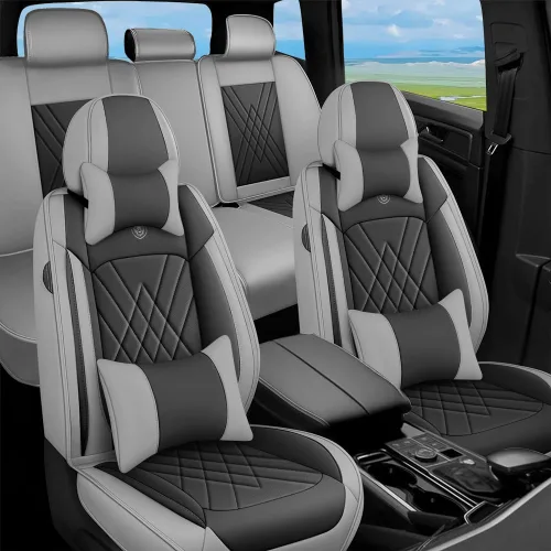 Vista 14 de Fundas de Asientos Compatibles con Toyota Corolla 2015-2026 Funda de Asiento de Automóvil de Cuero, Elegante Impermeable Transpirable Fácil