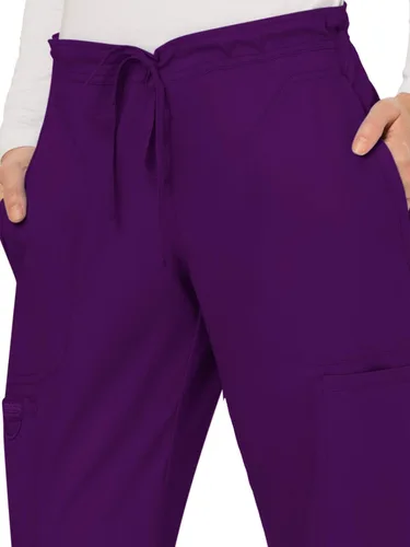 Vista 3 de Workwear Revolution WW120 - Pantalones quirúrgicos elásticos y suaves con cordón ajustable para mujer