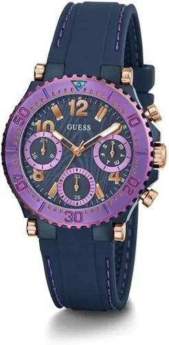 Vista 5 de GUESS Cosmic Collection Reloj analógico con esfera azul para mujer GW0466L2 azul Azul