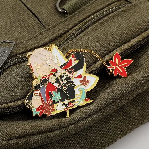 Vista 5 de Genshin - Broches esmaltados con diseño de personajes de juegos calientes, broche de solapa, regalo para fanáticos, broche de metal con insignia