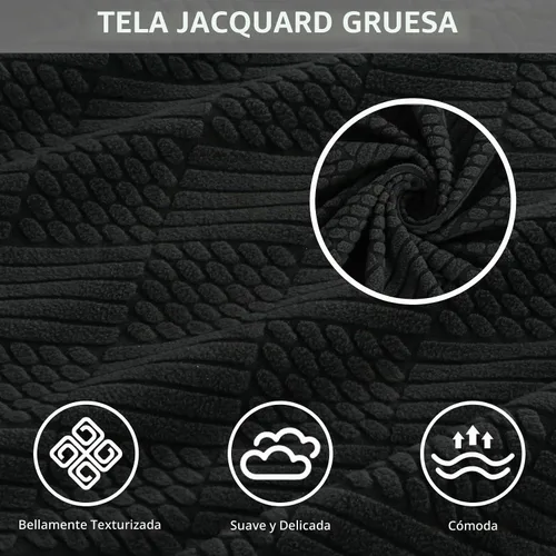 Vista 2 de Easy-Going - Fundas impermeables para cojines de sofá y sofás, funda de asiento de sofá de jacquard elástico de repuesto para perros, mascotas