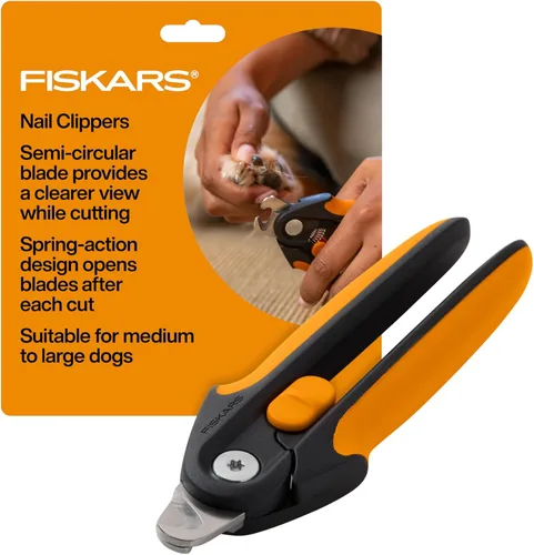 Vista 11 de Fiskars Cortauñas para mascotas, recortadores de uñas pequeños para gatos