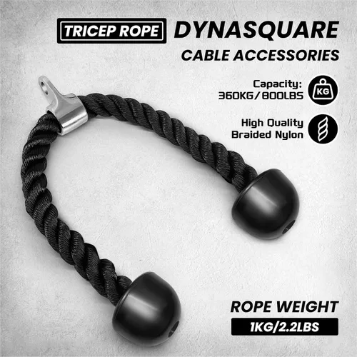 Vista 5 de Accesorio para máquina de cable de prensa de tríceps, acero sólido resistente, accesorios de gimnasio en casa, mango de doble fila D, barra en V