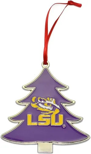 Vista 23 de Alabama Crimson Tide Circle Logo Árbol en forma de adorno de Navidad de metal