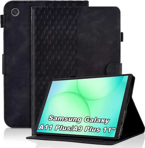 Vista 49 de Funda para Samsung Galaxy Tab S6 Lite 2024/2022/2020 de 10.4 pulgadas SM-P620/P625/P610/P613/P615/P619 de piel sintética, funda magnética con Negro