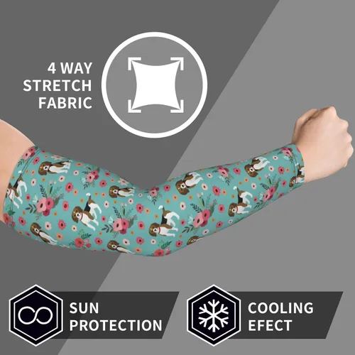 Vista 6 de Mangas de enfriamiento para brazos de protección solar UV para hombres y mujeres jóvenes