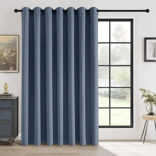 Vista 28 de RYB HOME Cortinas portátiles para puerta con privacidad, cortinas opacas y aislantes térmicas para dormitorio, armario, sala de estar, comedor, Beige