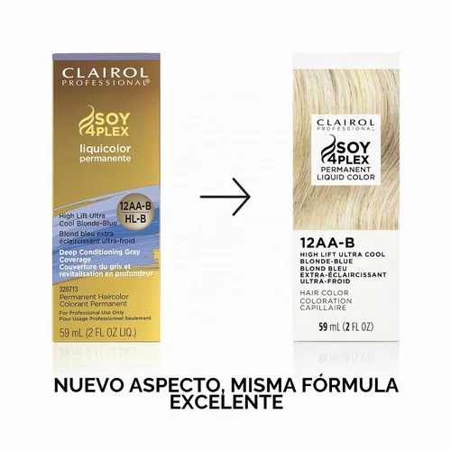 Vista 3 de Clairol Professional Permanent Liquid Color for Ultra Light Blonde Hair Very Light Blonde/Ultra Light Blonde Hair Color with 100% Gray Coverage