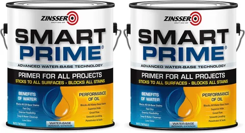 Vista 4 de Rust-Oleum 249729 Smart Prime pintura base, 1 galón, color blanco, 249727