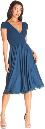 Vista 10 de Dress the Population Vestido para mujer ajustado y con vuelo Negro
