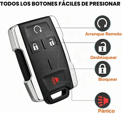 Vista 3 de Funda de Llave Inteligente para Chevy Chevrolet Silverado Colorado/GMC Sierra Canyon 2014 2015 2016 2017 M3N-32337100 Funda de Control Remoto