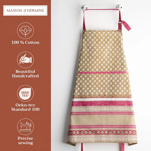 Vista 225 de Maison d' Hermine Delantales para mujer con bolsillo, 100% algodón (27.50 x 31.50 pulgadas)