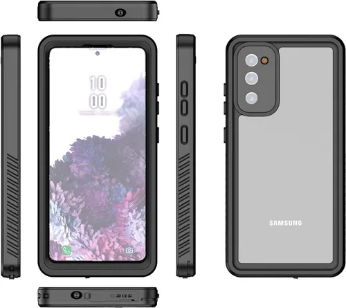 Vista 9 de DINGXIN Funda impermeable para Galaxy S20 FE 5G con certificación IP68, a prueba de golpes, a prueba de polvo, a prueba de nieve, funda resistente