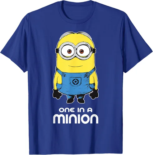 Vista 24 de Despicable Me Camiseta estampada Minions Bob One in A Minion Negro
