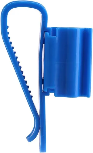 Vista 8 de 2 unids Clip ajustable diseño de plástico azul multifuncional tubería de agua Clip de fijación clip de montaje de peces ajustable Clip de montaje