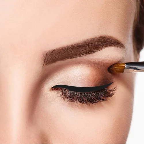 Vista 6 de Healifty Pegatinas negras para delineador de ojos, 80 pares, reutilizables, impermeables, ahumadas