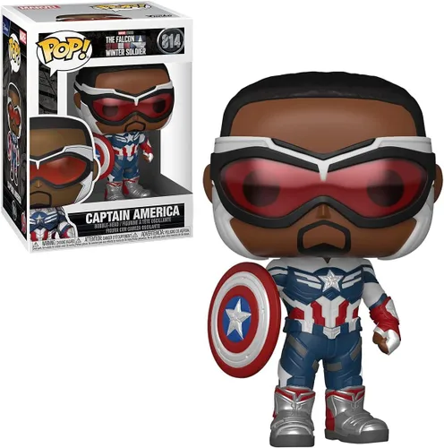 Vista 2 de POP Marvel: Falcon y el Soldado de Invierno – Figura de vinilo Pop de Sam Wilson como Capitán América Funko Pop