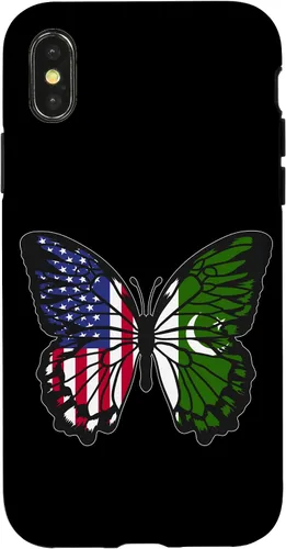 Vista 5 de Pakistani Roots USA Pakistan Mix Butterfly Pakistan Heritage Case for iPhone 17