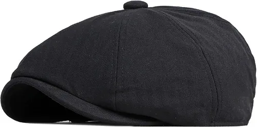 Vista 12 de DIYDECAL Gorra de Newsboy para hombre, 8 paneles, mezcla de algodón, sombrero de golf plano Ivy Gatsby Cabbie Caqui
