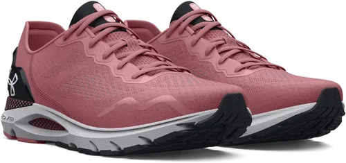 Vista 6 de Under Armour HOVR Sonic 6 - Tenis de correr para mujer, NegroBlanco