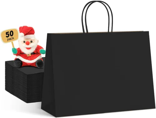 Vista 55 de METRONIC Bolsas de regalo de papel marrón de 5.25 x 3.75 x 8 pulgadas