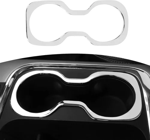 Vista 9 de RT-TCZ para RAM Cubierta de Soporte de Tazas de Consola Central Marco de Cubierta para Dodge RAM 2012-2017 Negro Fibra de Carbono ABS Accesorios