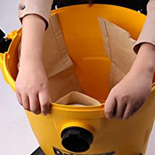 Vista 5 de Paquete de 3 bolsas de aspiradora para DEWALT Shop Vac de 6 a 10 galones DXVA19-4101, bolsa de recolección de polvo con filtro para aspiradora