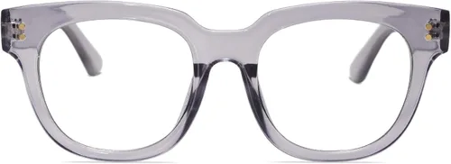 Vista 8 de SOJOS Oversized Square Anti Blue Light Blocking Glasses for Women Thick Computer Eyeglasses Double Metal Studs SJ5053B