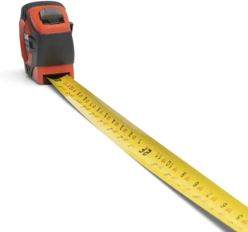 Vista 4 de Crescent Lufkin Cinta Métrica de 1" x 25' Serie P1000 Hi-Viz® Naranja de Ingeniero Hoja Amarilla Revestida A4 con Retorno Automático - PHV1425DN