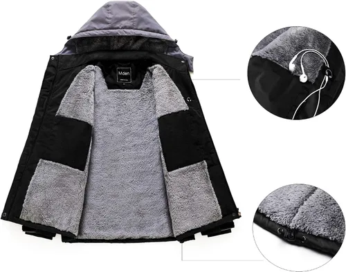 Vista 2 de Chaqueta de esquí impermeable para mujer, resistente al viento, con aislamiento de forro polar