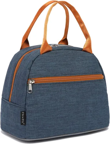 Vista 22 de Bolsa de almuerzo aislada FlowFly - Bolsa de asas organizadora para mujeres/hombres, Alpaca