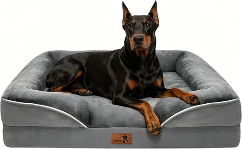 Vista 46 de Spotted Play Cama ortopédica para perros con lados, sofá cama para perros pequeños, sofá cama de espuma de apoyo para mascotas con funda extraíble