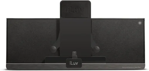 Vista 5 de iLuv iMM377BLK MobiAir - Base de altavoz estéreo Bluetooth para teléfonos inteligentes con carga micro USB, color negro