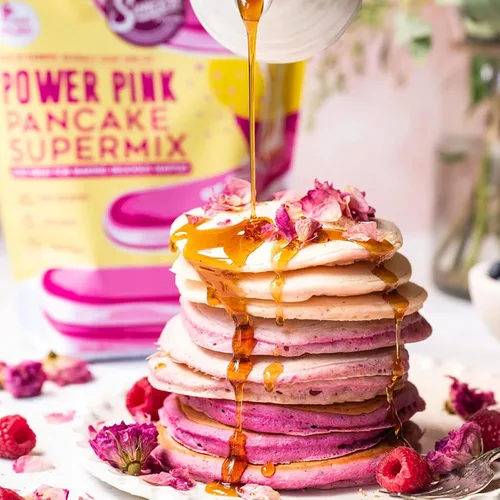Vista 8 de Suncore Foods Pink Pitaya Dragon Fruit - Mezcla para panqueques y waffles, 20 onzas