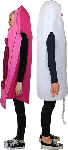 Vista 3 de Heavy Flow Days Fancy Ultimate Lady Parts & Tampon Parejas Disfraz de Halloween divertido para mujer y hombre, disfraz novedoso para adultos