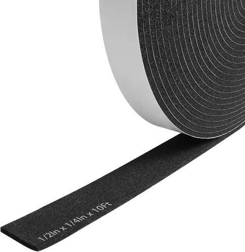 Vista 16 de Cinta aislante de espuma autoadhesiva Storystore, resistente a la intemperie de 1 x 1/8 x 16,5 pies para puertas y ventanas, sello de puerta a