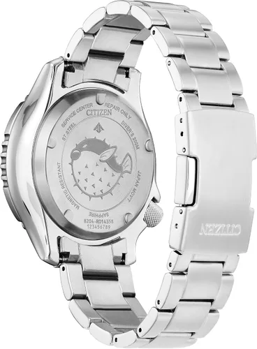 Vista 3 de Citizen Men's Eco-Drive Promaster Dive Fugu Automatic Stainless Steel Watch, Luminous, ISO Compliant