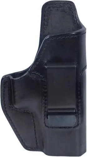 Vista 6 de Tactical Scorpion Gear Funda de cuero de grano completo IWB Conceal Carry Gun compatible con: Smith & Wesson S&W M&P Shield