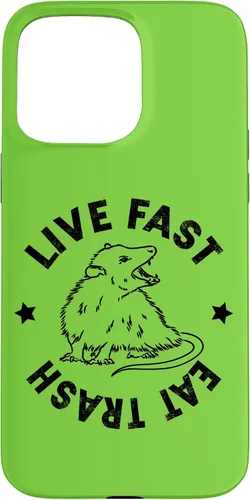 Vista 28 de iPhone 16 Funny Live Fast Eat Trash Possum Lover Case