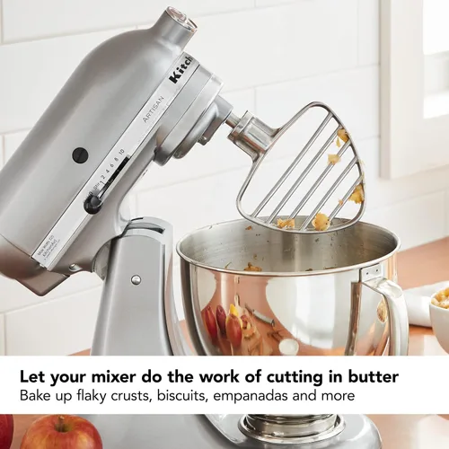 Vista 4 de Batidor de masa KitchenAid para mezcladoras de pie con cabeza inclinada de 4.5/5Q, acero inoxidable - KSMPB5SS