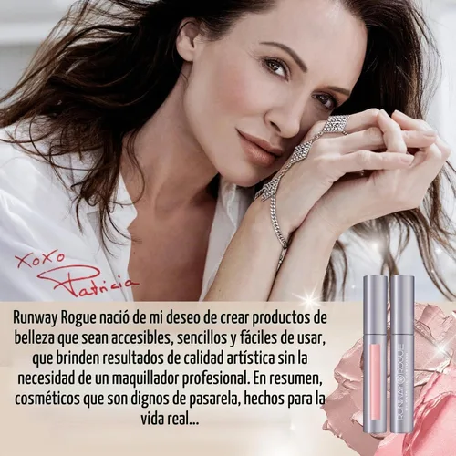 Vista 9 de Runway Rogue Lápiz Labial Líquido de Seda Glam, Lápiz Labial de Larga Duración Rosa Helado-Limonada, ‘Call Sheet’ Hoja de llamadas