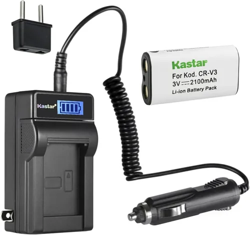 Vista 8 de Kastar CR-V3 - Cargador de batería LCD de CA compatible con Sanyo Xacti DSC-SX550, Xacti DSC-SX560, Xacti DSC-X100, Xacti DSC-X110, Xacti DSC-X200