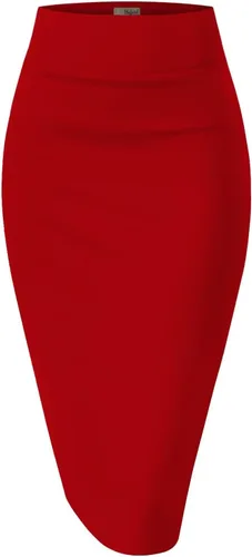 Vista 18 de Hybrid & Company Women's Scuba Pencil Skirt 1139 - negro