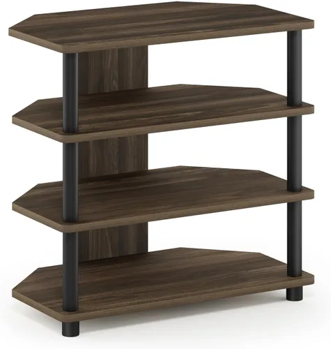 Vista 19 de Furinno Turn-N-Tube Centro de Entretenimiento Pequeño de 4 Niveles de Montaje Fácil / Soporte para TV / Unidad para TV / Escritorio para TV, Acero