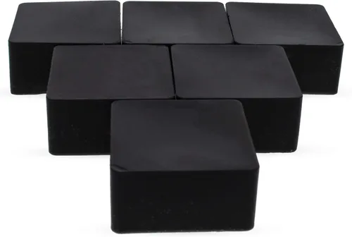 Vista 2 de Juego de 6 ceras de abeja cuadradas filtradas puras negras de 2.4 onzas