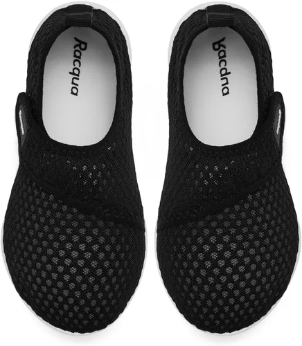 Vista 6 de Racqua - Zapatos acuáticos para niños y niñas, ligeros, de secado rápido, para nadar, acuaticos, deportivos (niños pequeños y grandes)