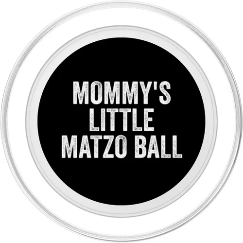 Vista 2 de Funny Mommy's Little Matzo Ball Jewish Hanukkah PopSockets MagSafe PopGrip para iPhone