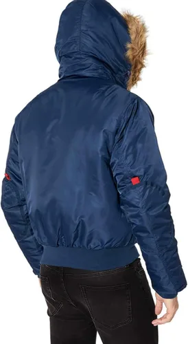 Vista 2 de GN Luciano - Chaqueta térmica acolchada con capucha para hombre